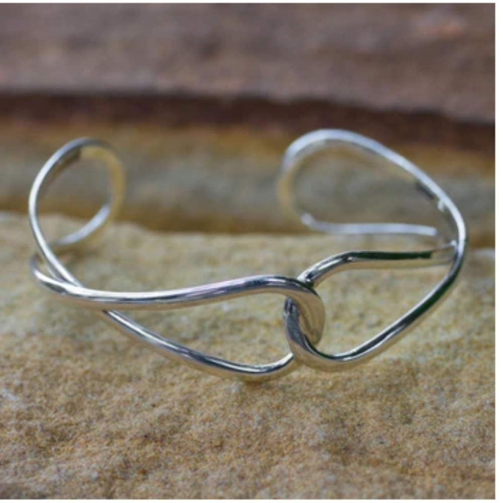 Infinity Silver Cuff Bracelet - image 1